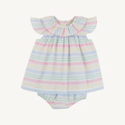 Dorothy Day Dress Broadcloth, San Antonio Stripe
