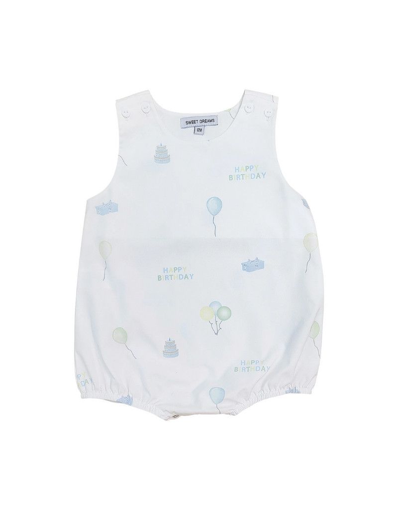 Happy Birthday Print Boy Bubble