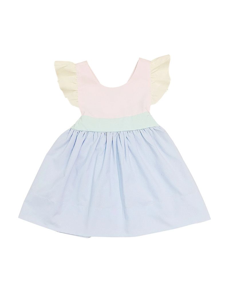 Bow Back Colorblock Dress