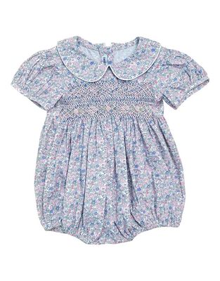 Lily Floral Smocked Bubble