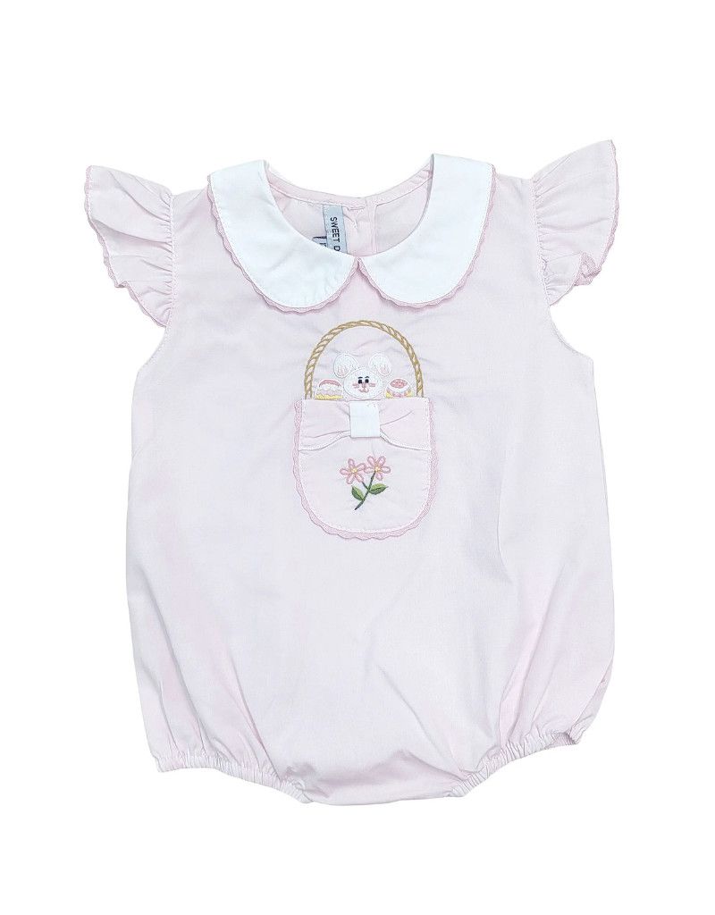 Bunny and Basket Pink Bubble