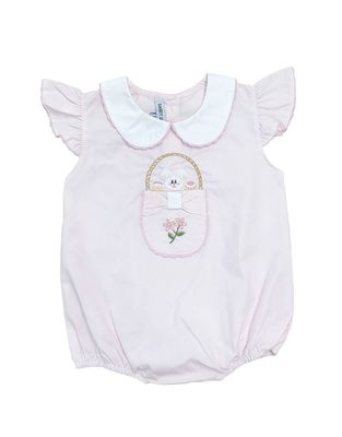 Bunny and Basket Pink Bubble