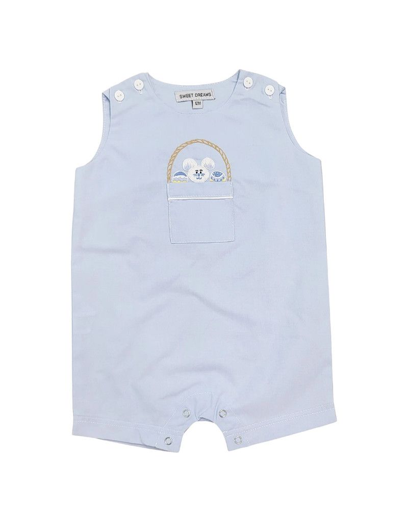 Bunny and Basket Blue Jon Jon