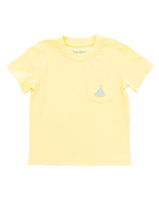 SS Yellow Pocket Tee, Sailboat