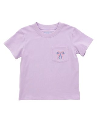 SS Lavender Pocket Tee, Bow 