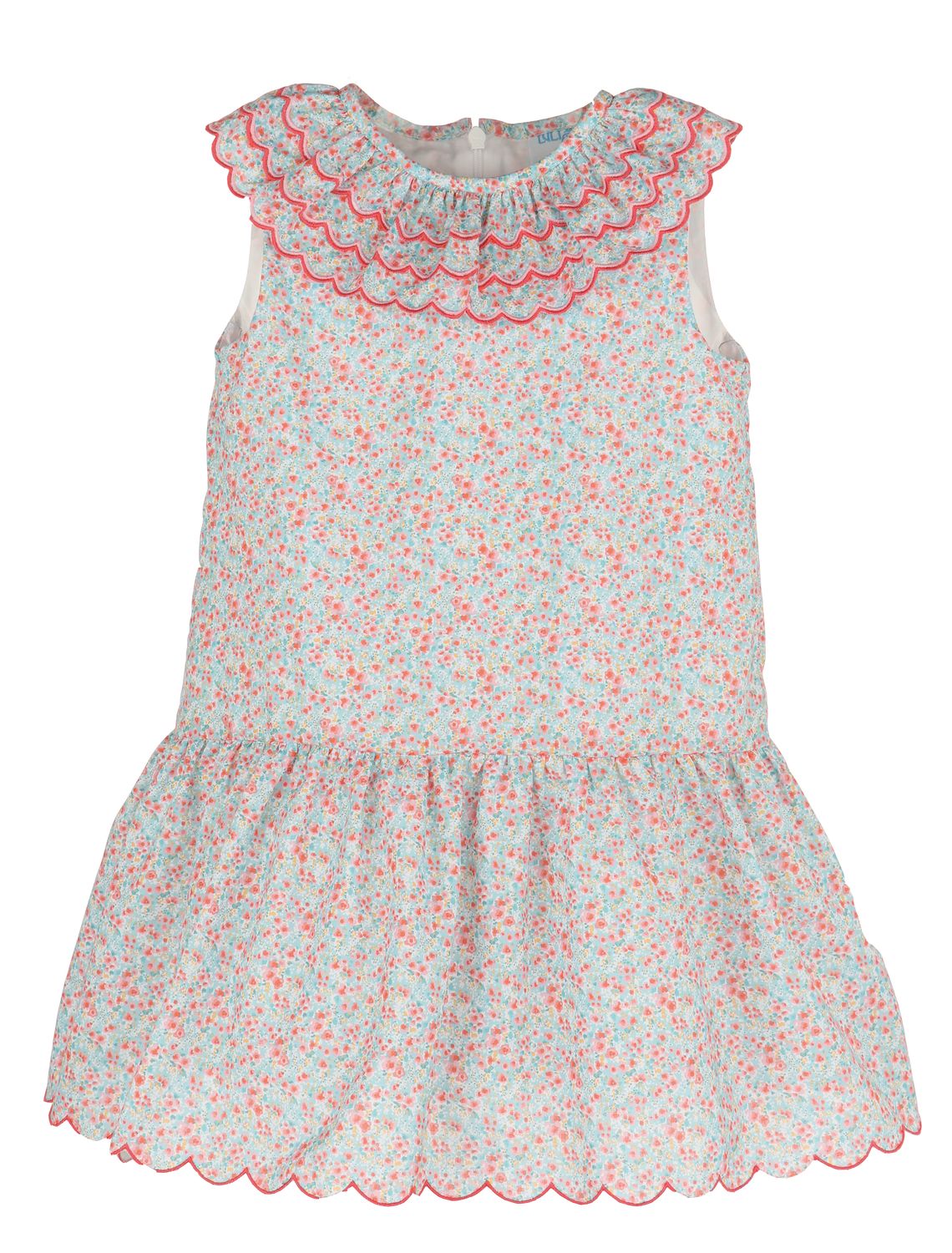 Sea Coral Bishop Dress, Pink