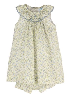 Lavender Smock Bishop Dress