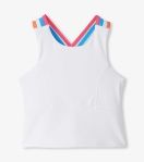 White Strappy Active Tank