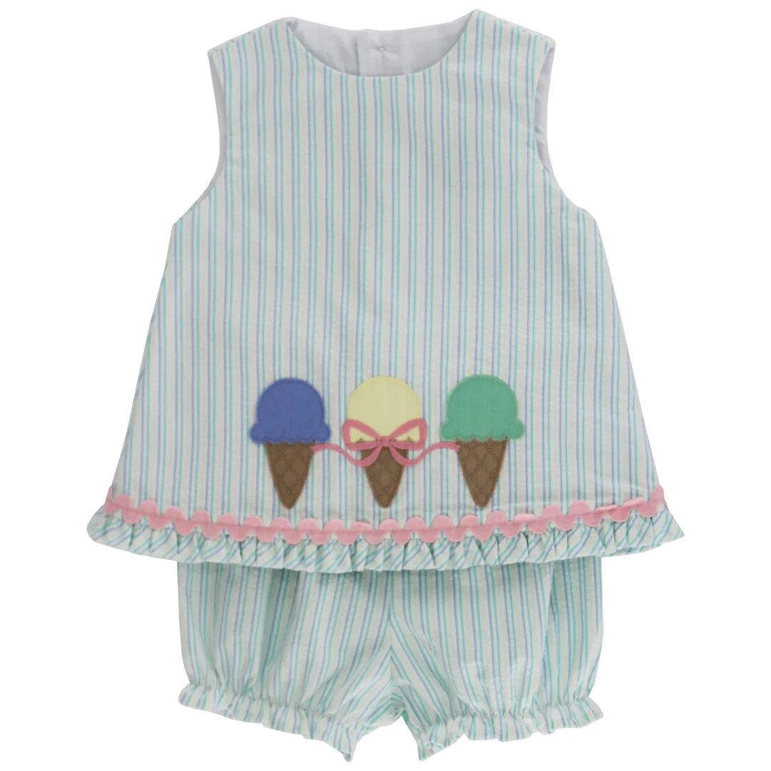 Sundae Funday Criss Crop Bloomer Set