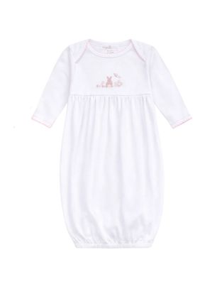 Bunny Basket Gathered Gown, Pink