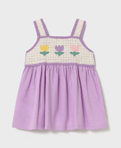 Lilac Crochet Dress