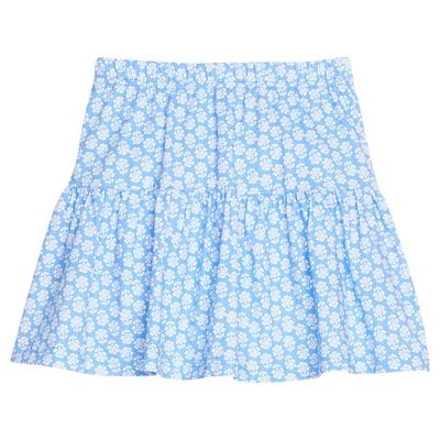 Sally Skort - Periwinkle Block Print  