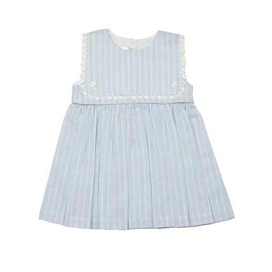 Colette Dress, Lt Blue Stripe