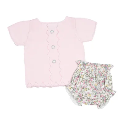 Colette Diaper Set, Pink