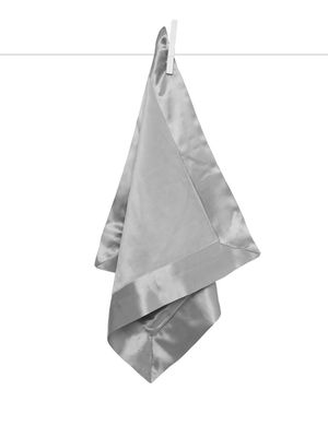 Velvet Deluxe Solid Baby Blanky, Silver