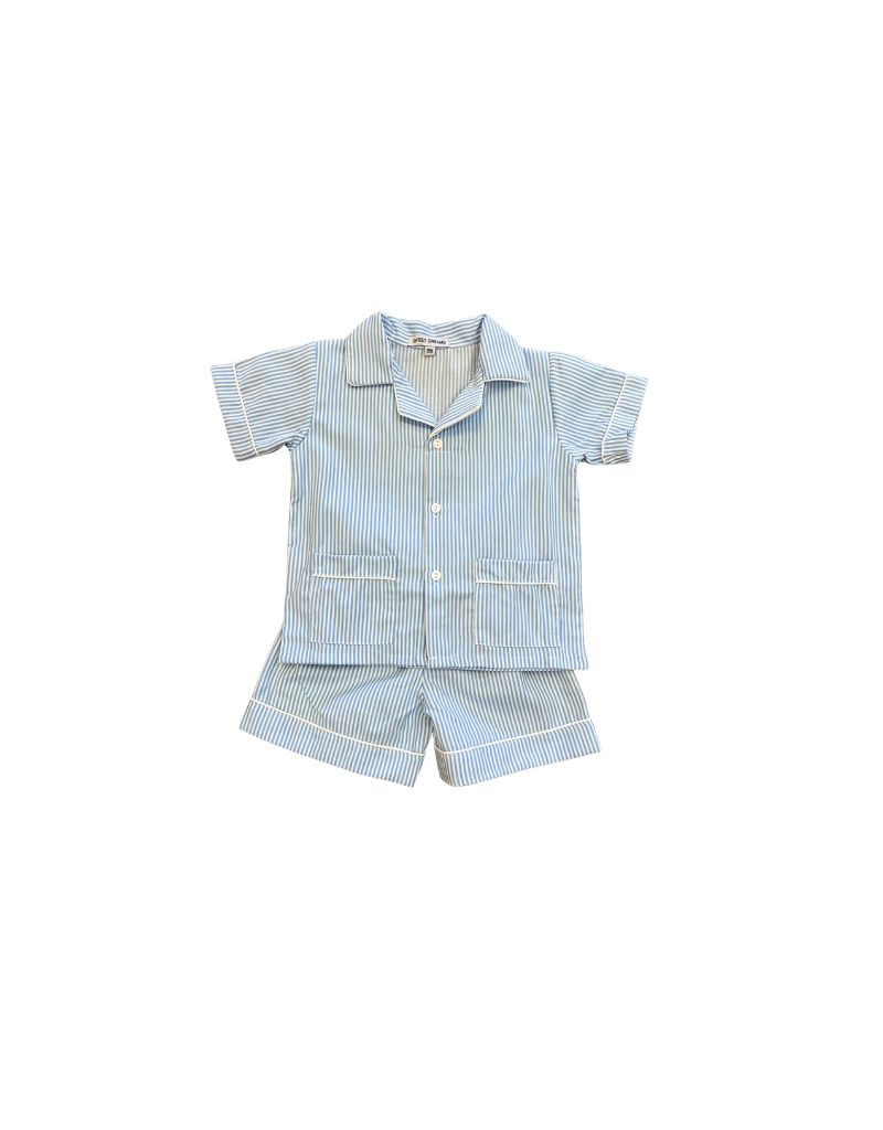 Blue Stripe Short PJs