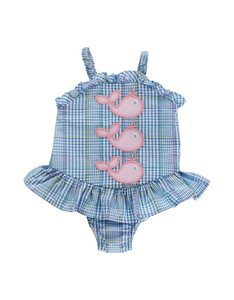 Whale Wishes 1 Piece Swim With Ruffle