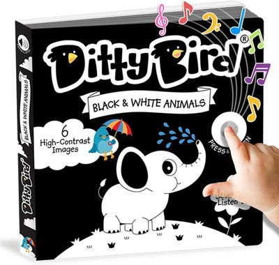 Ditty Bird Sound Book: White and Black
