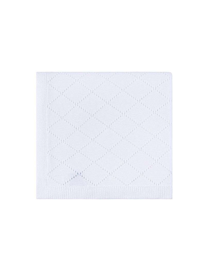 White Diamond Pointelle Blanket