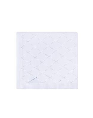White Diamond Pointelle Blanket