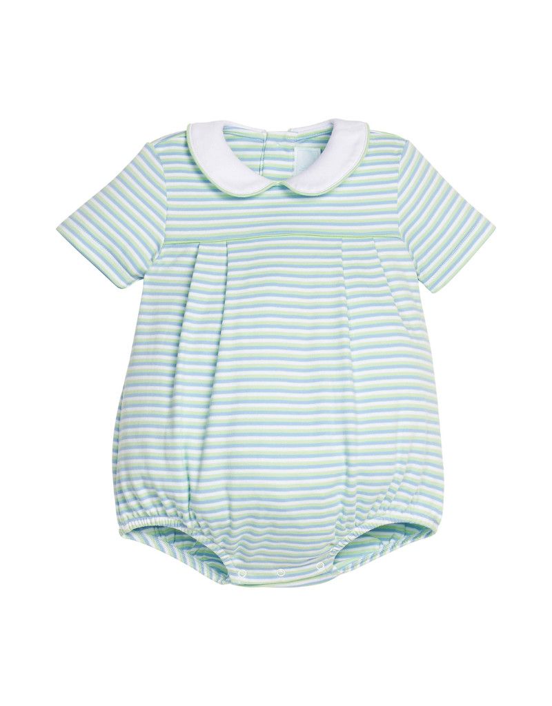 Pleated Peter Pan Bubble, Greenview Stripe