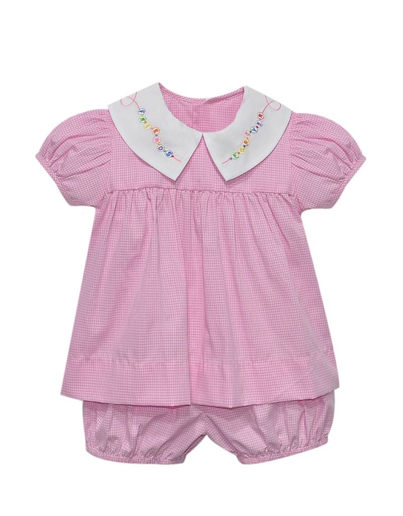 Pink Reagan Bloomer Set, Friendship Bracelet