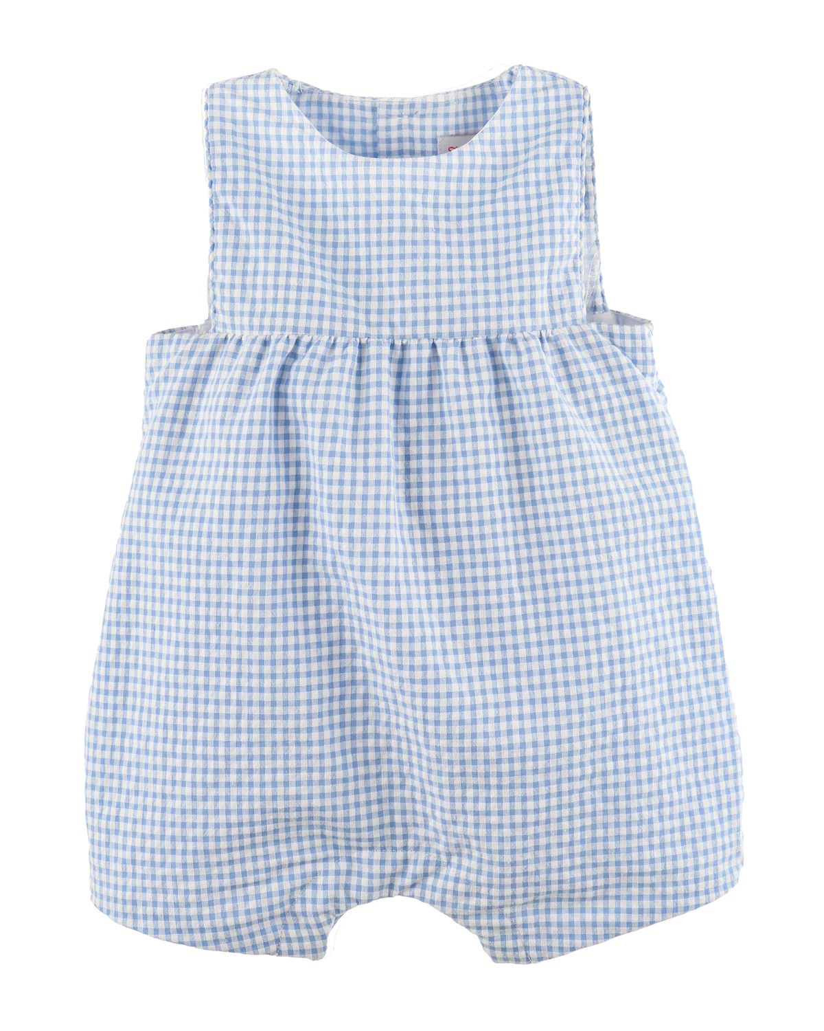 Gingham Duo Overall, Blue    