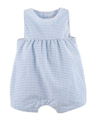 Gingham Duo Overall, Blue    