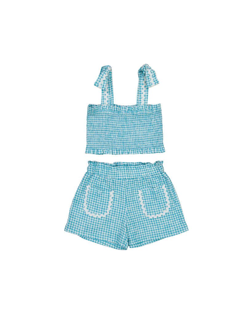 Pacific Gingham Short Set