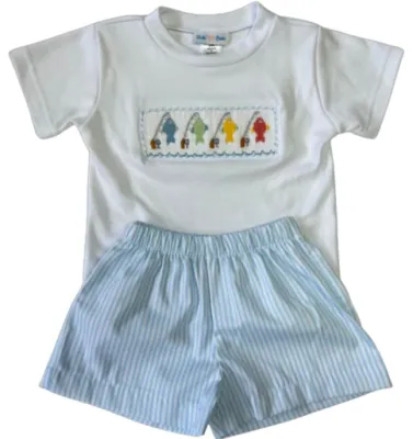 Go Fish Smocked Short Set