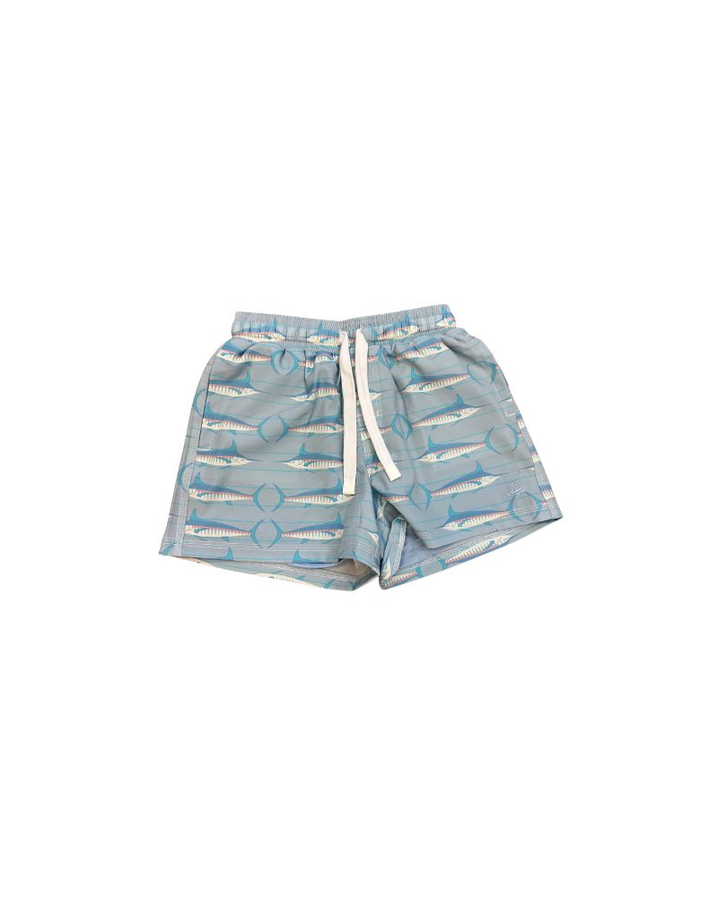 Swim Shorts, Coral Swordfish