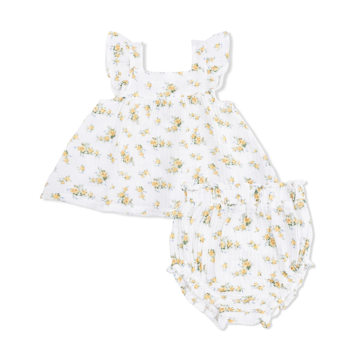 Sunshine Roses Pinafore and Bloomer Set