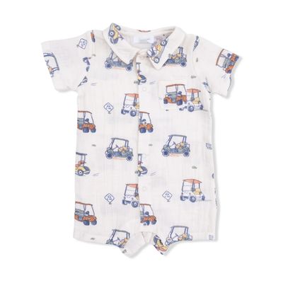 Zooming Golf Carts Polo Romper 