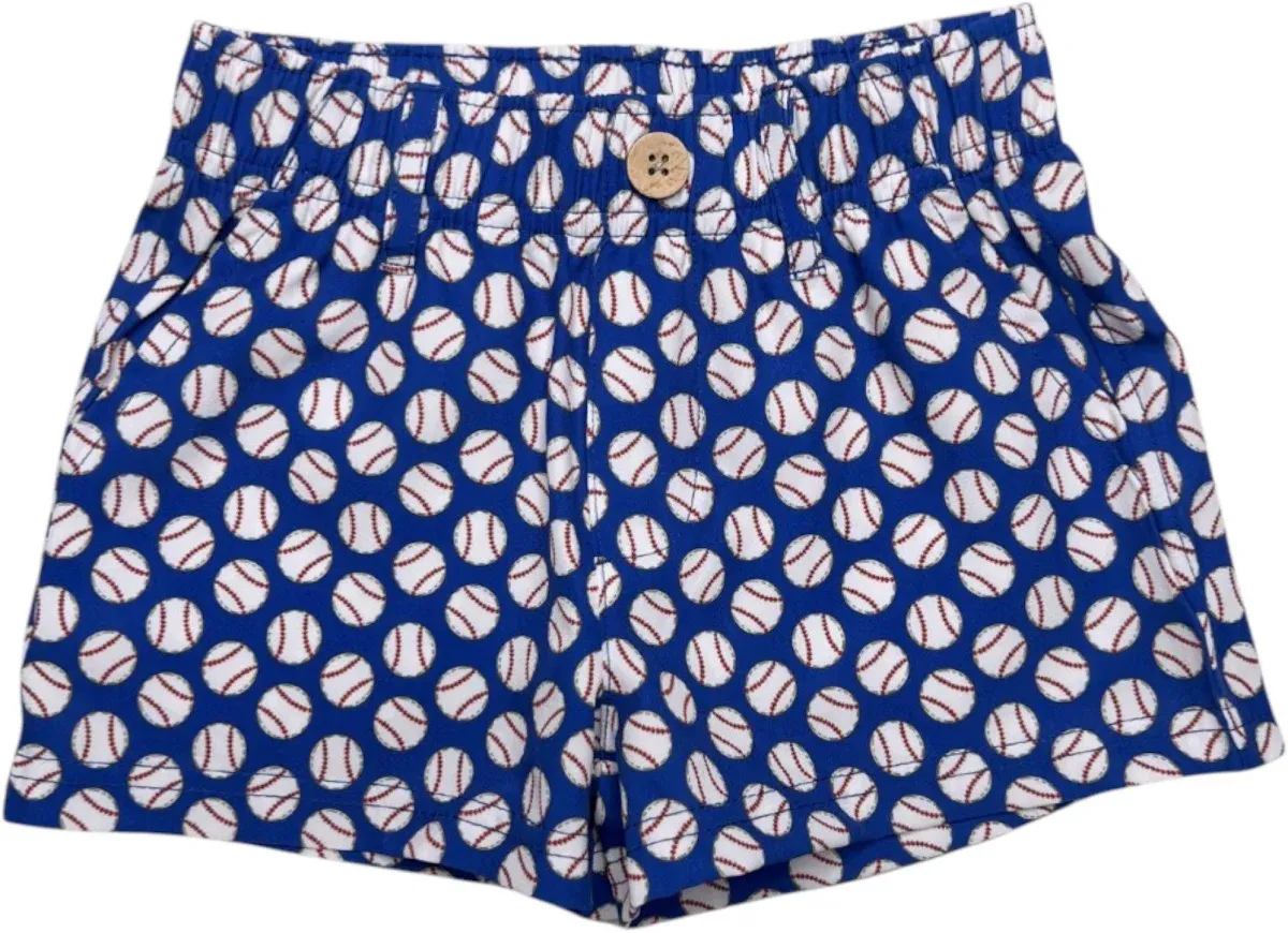 Performance Play Shorts with Belt Loops, Baseball