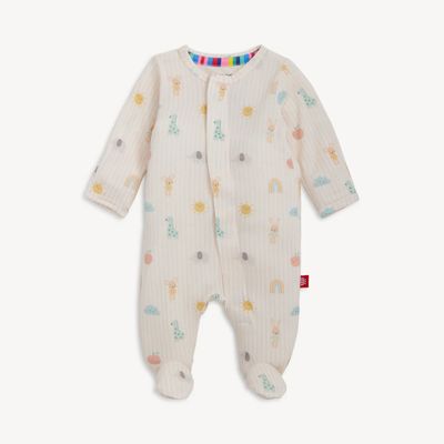 Lullaby Sky Pink Modal Magnetic Footie
