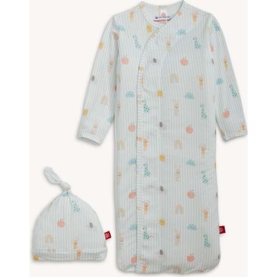 Lullaby Sky Blue Modal Gown &amp; Hat Set