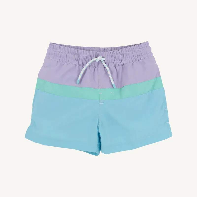 Country Club Colorblock Trunk, Lavender &amp; Turks Teal
