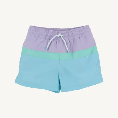 Country Club Colorblock Trunk, Lavender &amp; Turks Teal