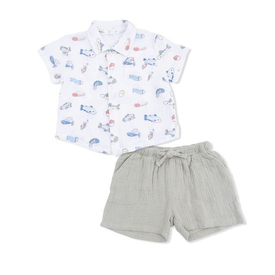 Fishing Lures, Polo Short Set
