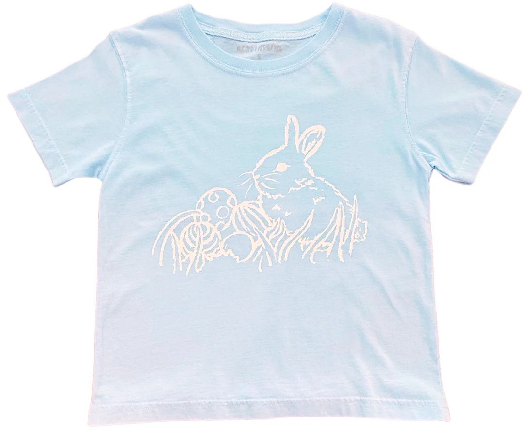 SS Light Blue Easter Bunny Tshirt