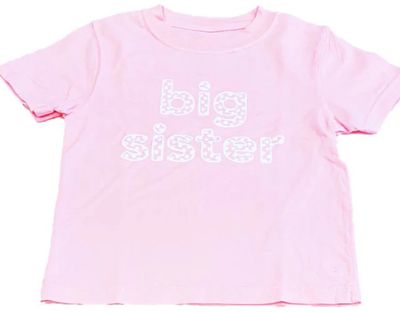 Light PInk SS Big Sister Tshirt    