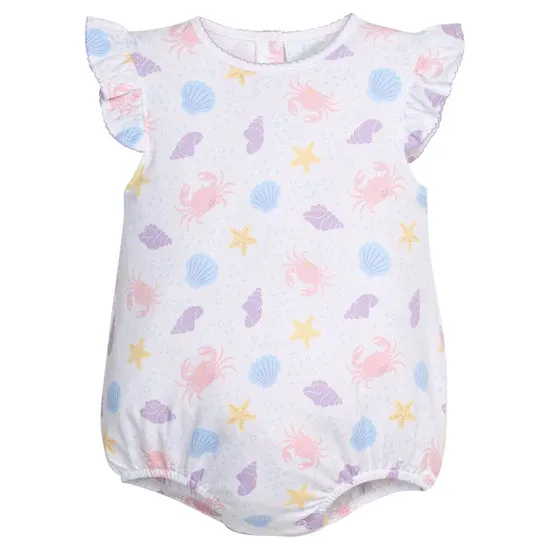 Printed Angel Sleeve Bubble - Sea Shells