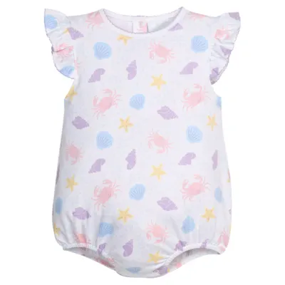 Printed Angel Sleeve Bubble - Sea Shells