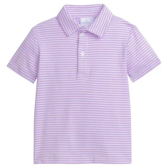 Lavender Stripe Peter Pan Polo 