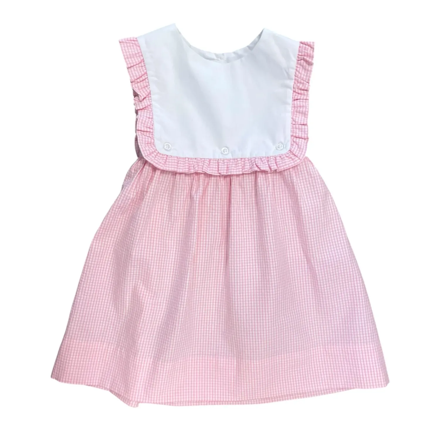 Blair Dress w/Pink Gingham Straps     