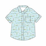 Short Sleeve Collared Shirt, Gator Games