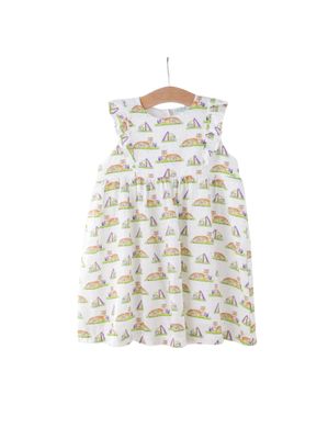Mascot Mania in Louisiana Organic Muslin Dress