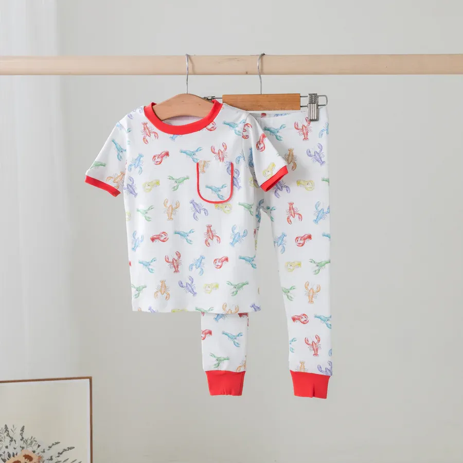 Colorful Claws Organic Cotton Pajama Set