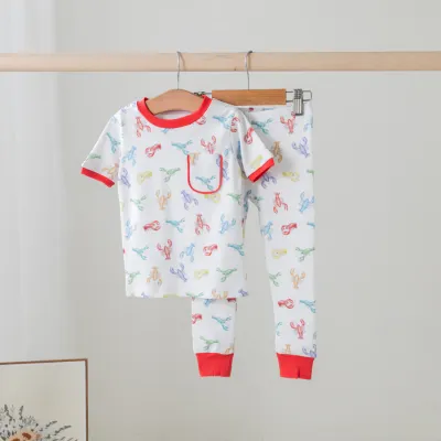 Colorful Claws Organic Cotton Pajama Set