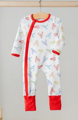 Colorful Claws Organic Cotton Zip-Up Pajamas